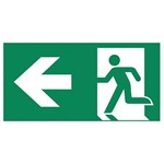 Pictogram noodverlichting MacBright C man pijl links 4mm DZ Pictogram noodverlichting MacBright C man pijl links 4mm DZ